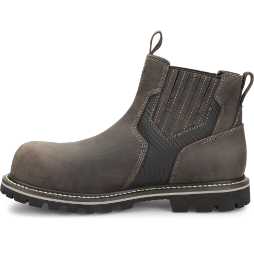 Carolina Men's I-Beam 6" Comp Toe WP PR Pull-On Work Boot Gray - CA7541  - Overlook Boots