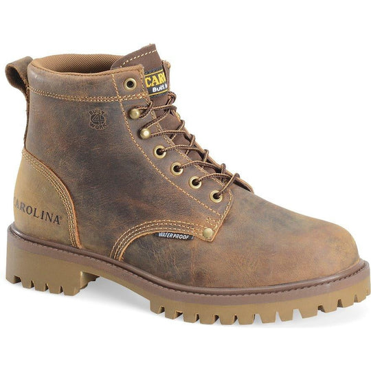 Carolina Men's Marlboro Lo 6" Steel Toe Waterproof Work Boot - Brown - CA7558 8.0 / Medium / Brown - Overlook Boots