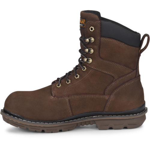 Carolina Men's Dormite 8” Comp Toe Ins WP Work Boot  - Brown - CA8556  - Overlook Boots