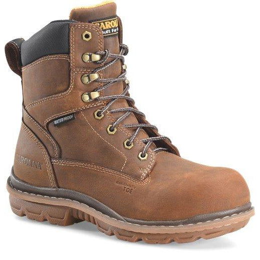 Carolina Men's Dormite 8” Composite Toe WP Work Boot  - Brown - CA8558 8 / Medium / Brown - Overlook Boots