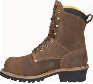 Carolina Men's Poplar 8" Soft Toe Waterproof Work Boot - Brown - CA9052  - Overlook Boots