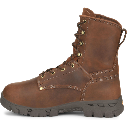 Carolina Men's Buster 8" Comp Toe WP Metguard Work Boot -Brown- CA9582  - Overlook Boots