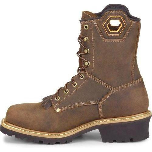 Carolina Men's Coppice 8" Composite Toe WP Logger Work Boot - Brown - CA9855  - Overlook Boots