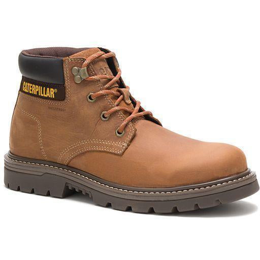 CAT Men's Outbase Soft Toe Waterproof Work Boot - Brown - P51032 7 / Medium / Brown - Overlook Boots
