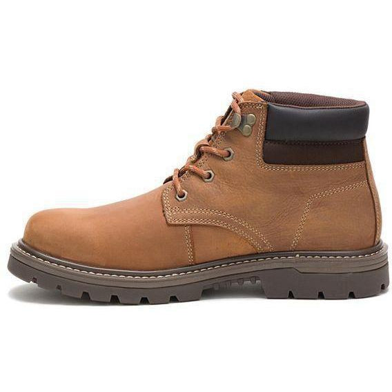 CAT Men's Outbase Soft Toe Waterproof Work Boot - Brown - P51032  - Overlook Boots