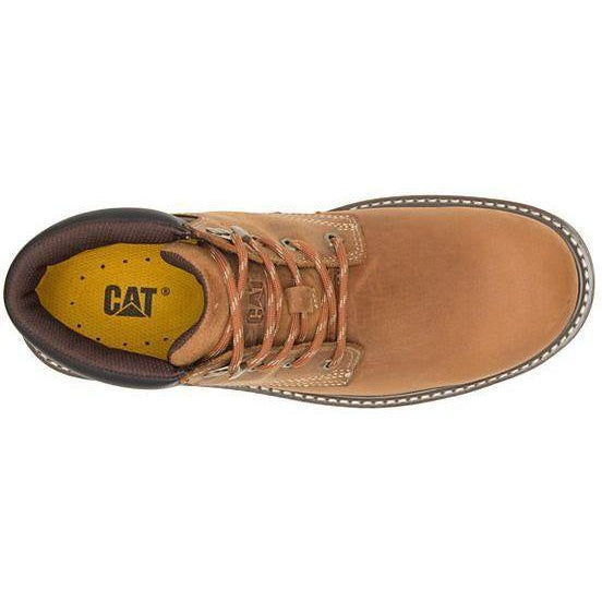CAT Men's Outbase Soft Toe Waterproof Work Boot - Brown - P51032  - Overlook Boots