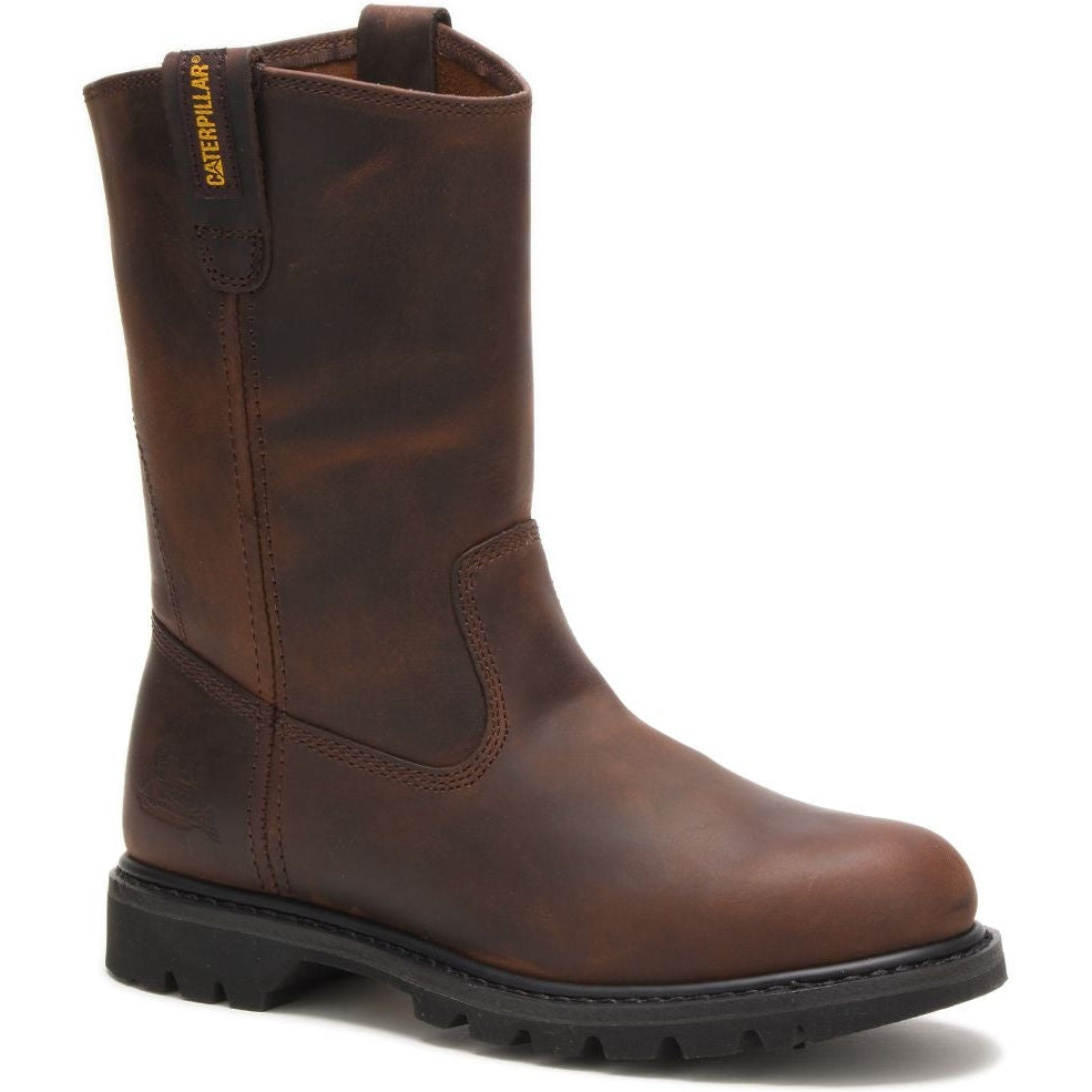 CAT Men's Revolver Soft toe Work Boot - Brown - P72191  - Overlook Boots
