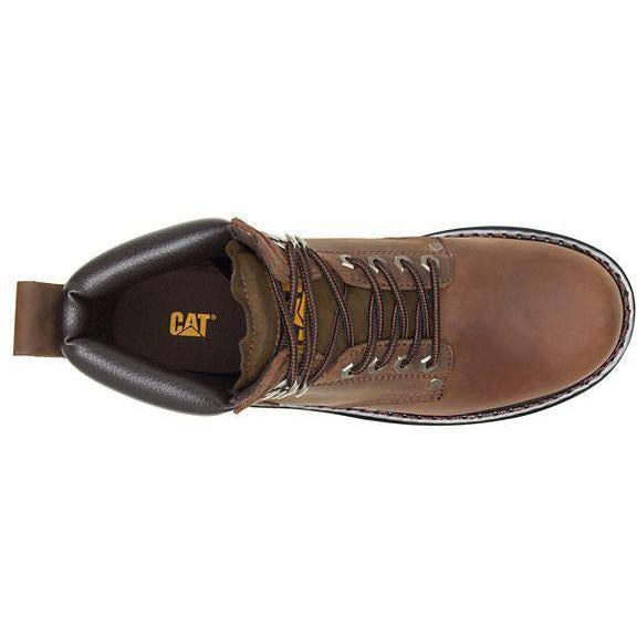 CAT Men's Second Shift 6" Work Boot - Dark Brown - P72593  - Overlook Boots