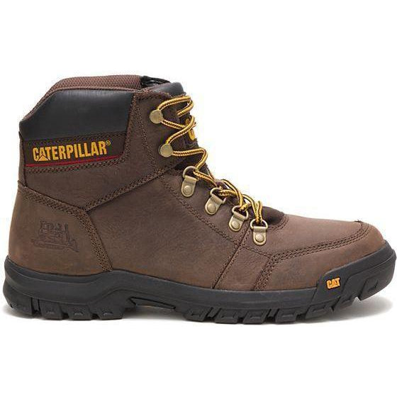 CAT Men's Outline 6" Work Boot  - Brown - P74087  - Overlook Boots