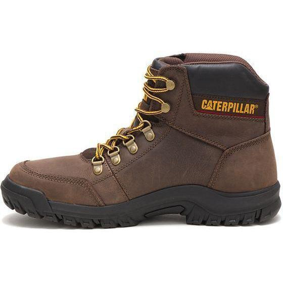 CAT Men's Outline 6" Work Boot  - Brown - P74087  - Overlook Boots
