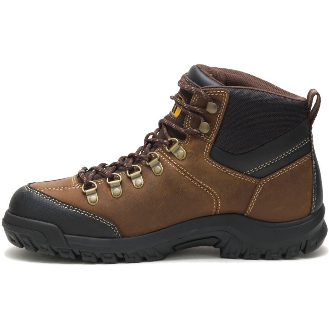CAT Men's Threshold Waterproof Work Boot - Real Brown - P74128  - Overlook Boots