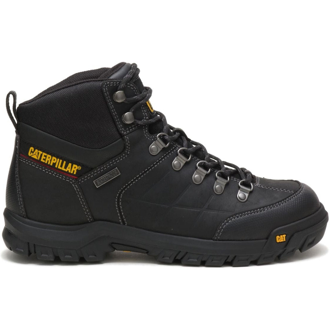 CAT Men's Threshold Waterproof Soft toe Work Boot - Black - P74129 7 / Medium / Black - Overlook Boots