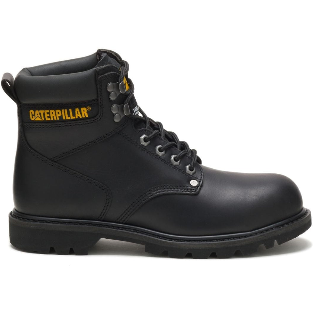 CAT Men's Second Shift Steel Toe Work Boot - Black - P89135 7 / Medium / Black - Overlook Boots