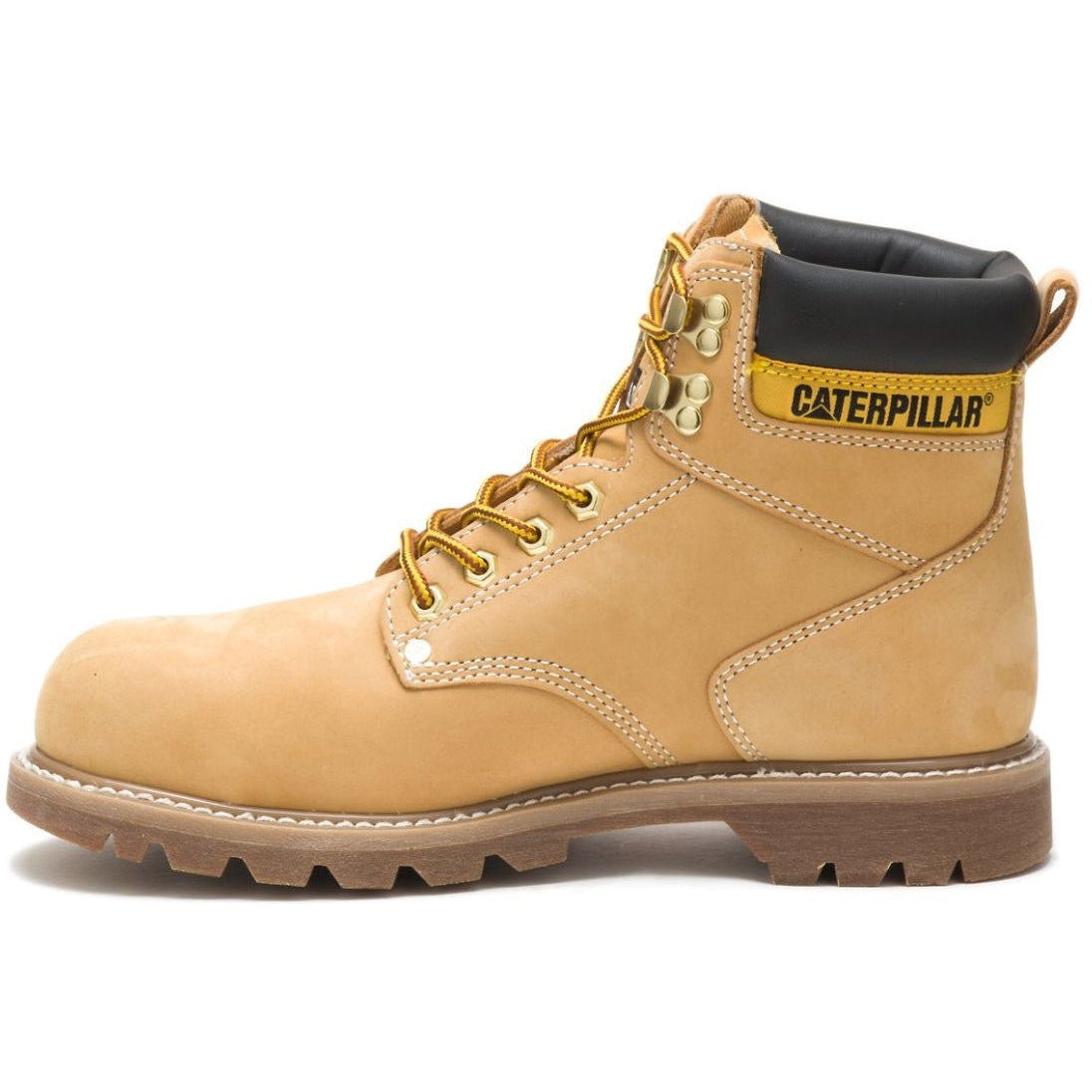 CAT Men's Second Shift Steel Toe Work Boot - Honey Nubuck - P89162  - Overlook Boots