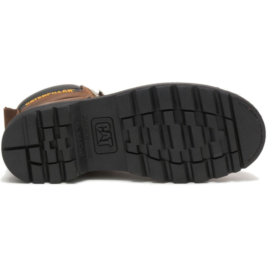 CAT Men's Second Shift Steel Toe Work Boot - Dark Brown - P89586  - Overlook Boots