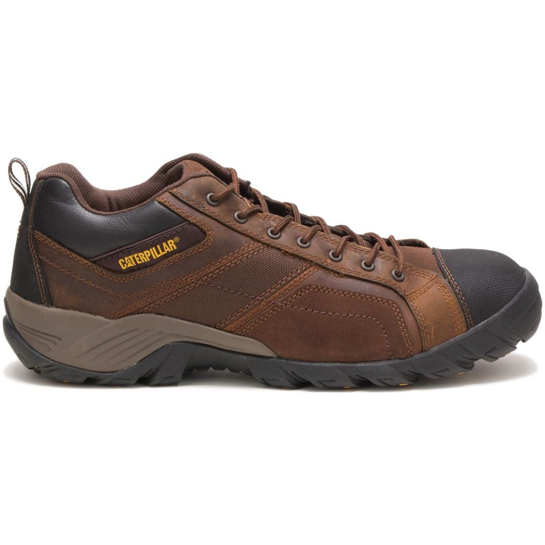 CAT Men's Argon Composite Toe Work Shoe - Dark Brown - P89957 7 / Medium / Brown - Overlook Boots