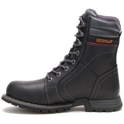 CAT Women's Echo Steel Toe Waterproof Rubber Outsole Work Boot - Black - P90899 - Overlook Boots
