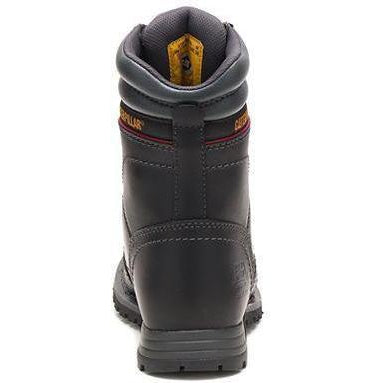 CAT Women's Echo Steel Toe Waterproof Rubber Outsole Work Boot - Black - P90899 - Overlook Boots