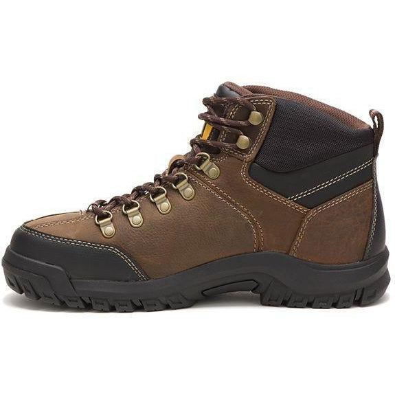 CAT Men's Threshold Steel Toe Waterproof Slip Resistant Work Boot - Brown - P90935 - Overlook Boots