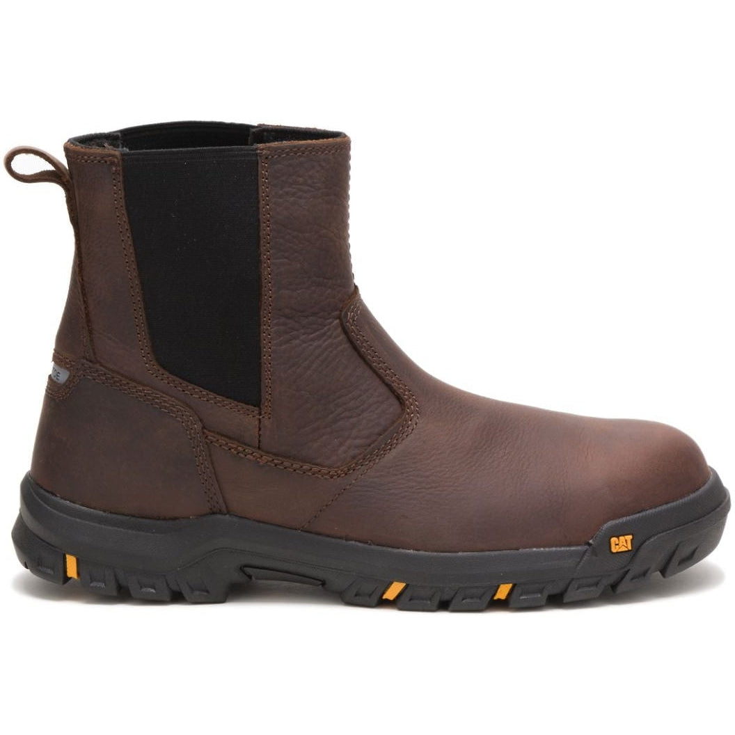 CAT Men's Wheelbase Steel Toe Work Boot - Clay - P91026 7 / Medium / Brown - Overlook Boots