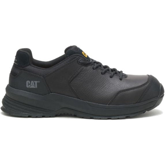 Cat Men's Streamline 2.0  Leather Comp Toe Work Shoe - Black - P91351 7 / Medium / Black - Overlook Boots