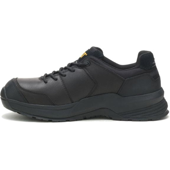 Cat Men's Streamline 2.0  Leather Comp Toe Work Shoe - Black - P91351  - Overlook Boots
