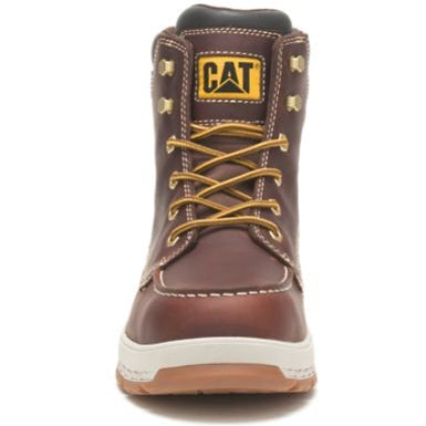 Cat Men's Impact Waterproof Carbon Comp Toe Work Boot - Brown - P91402  - Overlook Boots