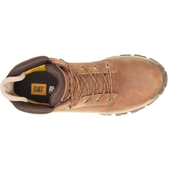 CAT Men's Invader Hi Steel Toe Slip Resistant Work Boot -Mushroom- P91