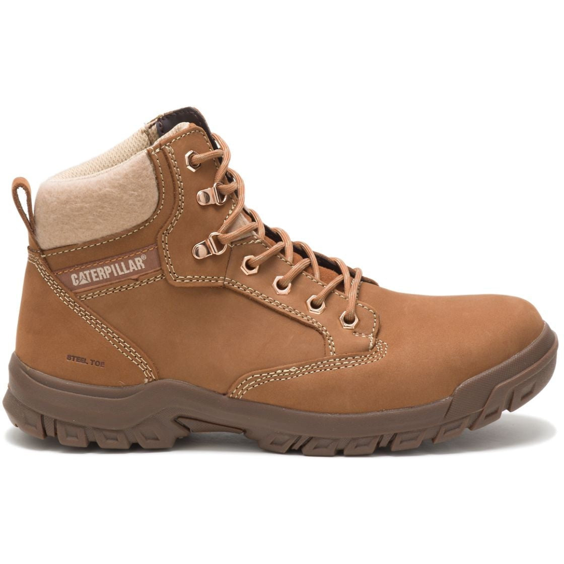 CAT Women's Tess Steel Toe Work Boot - Sundance - P91009 11 / Medium / Brown - Overlook Boots