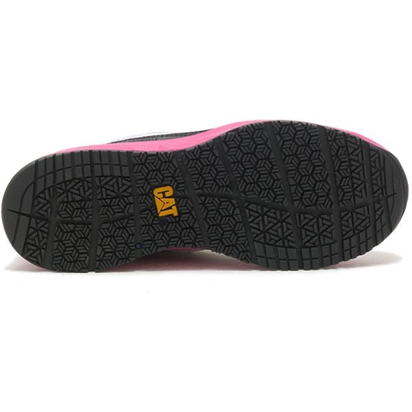 CAT Women's Streamline Runner Composite Toe Original Work Shoe - White/Black - P91498 - Overlook Boots