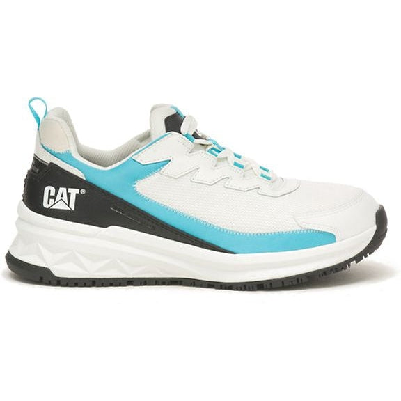 CAT Women's Streamline Runner CCT Original Work Shoe - White/Blue - P91600 5 / Medium / White - Overlook Boots
