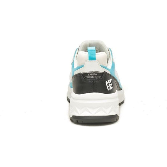 CAT Women's Streamline Runner CCT Original Work Shoe - White/Blue - P91600  - Overlook Boots
