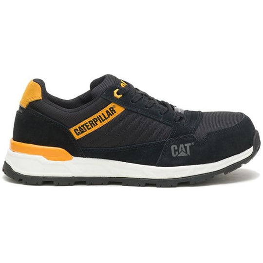 CAT Women's Venward Composite Toe Slip Resistant Work Shoe -Black/Cat Yellow- P91605 5 / Medium / Black - Overlook Boots