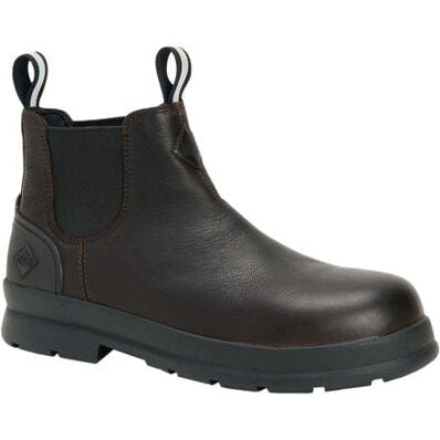 Muck Men's Chore Farm Leather Waterproof Composite Toe Work Boot - Black - CCLC-900 7 / Black / Wide - Overlook Boots