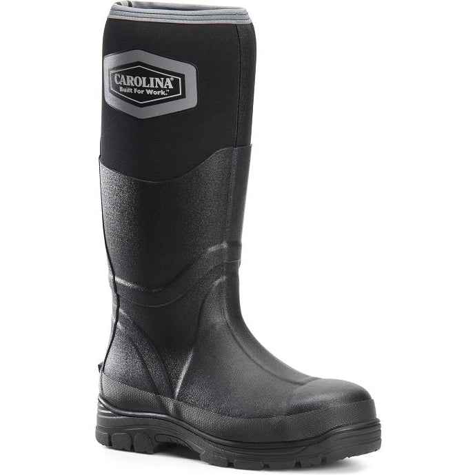 Carolina Men's Mud Jumper 16" Soft Toe WP Rubber Boot -Black- CA2100  - Overlook Boots
