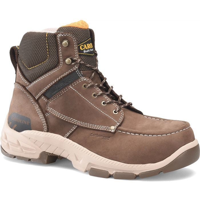Carolina Men's Duke 6" CT Waterproof Slip Resist Work Boot -Brown- CA5544  - Overlook Boots