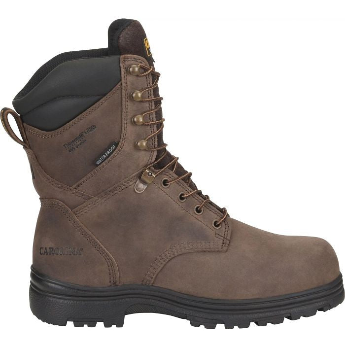 Carolina Men's Surveyor 8" ST Insulated Waterproof Work Boot -Brown- CA3034 8 / Medium / Brown - Overlook Boots