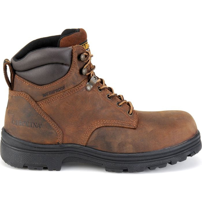 Carolina Men's Engineer 6" Soft Toe WP Slip Resist Work Boot -Brown- CA3026 6 / Medium / Brown - Overlook Boots