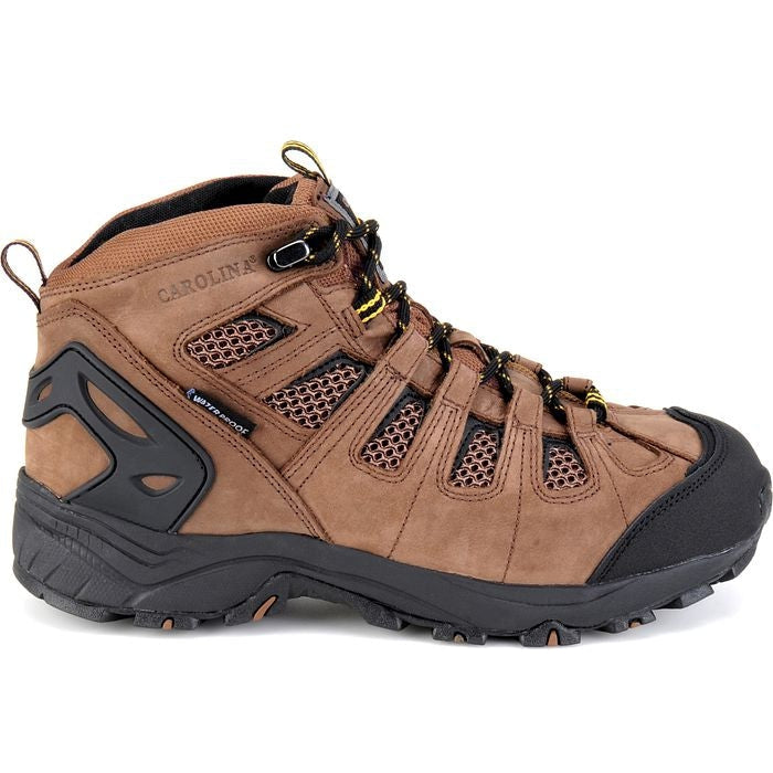 Carolina Men's Quad 5" Carbon Comp Toe WP Hiker Work Boot -Brown- CA4525 8 / Medium / Brown - Overlook Boots