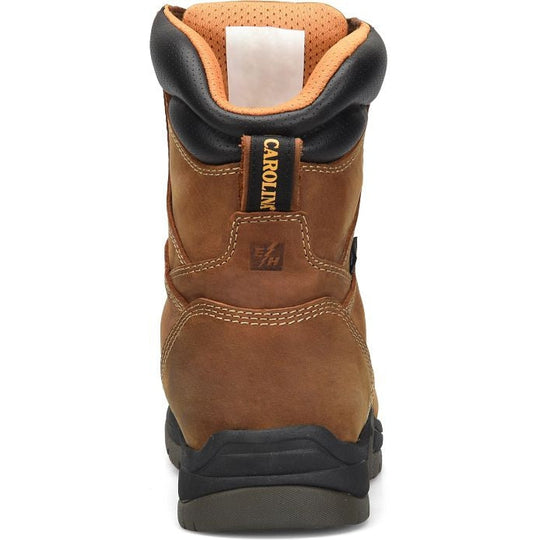 Carolina Men's Bruno Hi 8" Soft Toe Waterproof Slip Resistant Work Boot -Brown- CA8020 - Overlook Boots