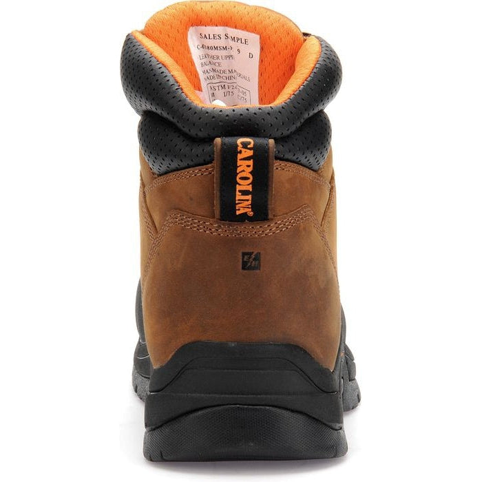 Carolina Men's Bruno Internal 6" CT Metguard Boot -Brown- CA5582  - Overlook Boots