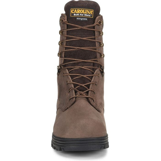 Carolina Men's Surveyor 8" Steel Toe Waterproof Slip Resistant Work Boot -Brown- CA3534 - Overlook Boots