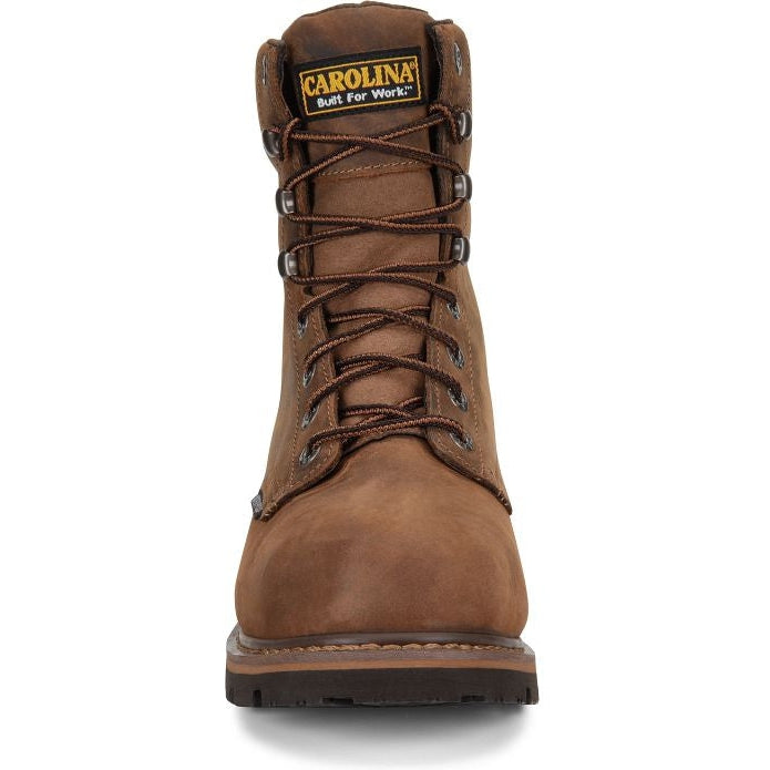 Carolina Men's Installer 8" Steel Toe WP Slip Resisting Work Boot -Brown- CA3557  - Overlook Boots