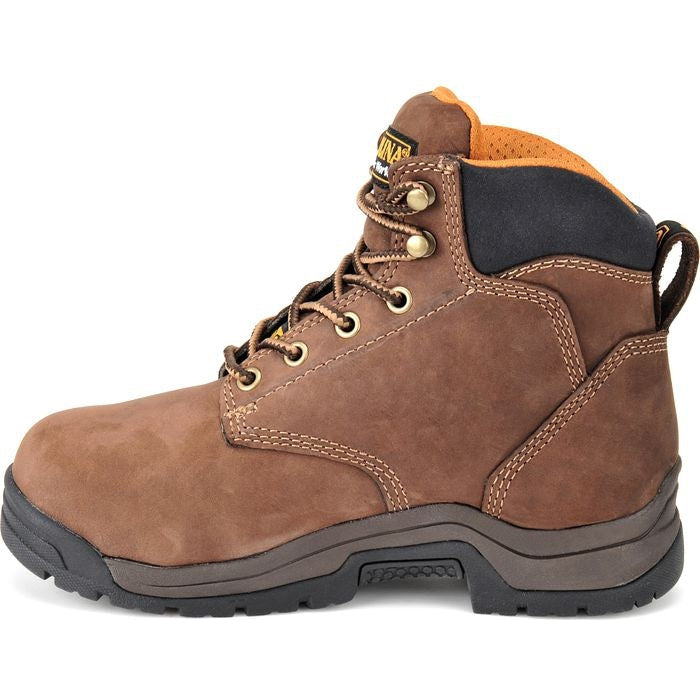 Carolina Women's Raleigh Metguard 5" Alloy Toe Slip Resistant Work Boot -Brown- CA1428 - Overlook Boots
