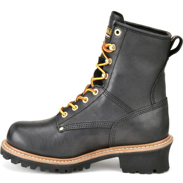 Carolina Women's Elm 8" ST Logger WP Slip Resist Work Boot -Black- CA420  - Overlook Boots
