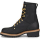 Carolina Men's Elm 8" Steel Toe Unlined Logger Slip Resistant Work Boot -Black- CA1825 - Overlook Boots