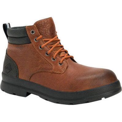 Muck Men's Chore Farm Leather WP Lace Up Work Boot - Brown - CLLP-901 7 / Brown / Wide - Overlook Boots
