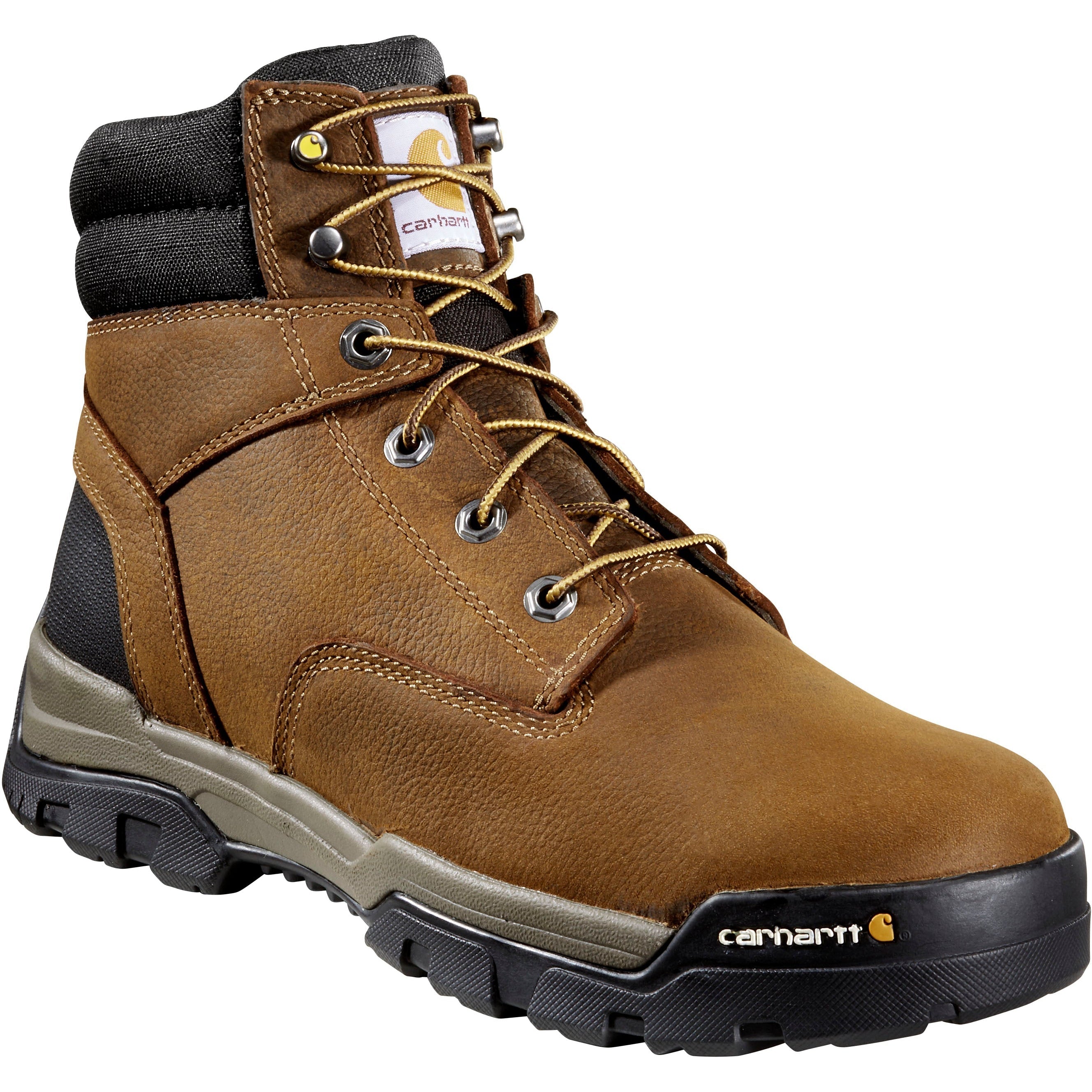 Carhartt Men's Ground Force 6" WP Comp Toe Work Boot - Brown - CME6347  - Overlook Boots