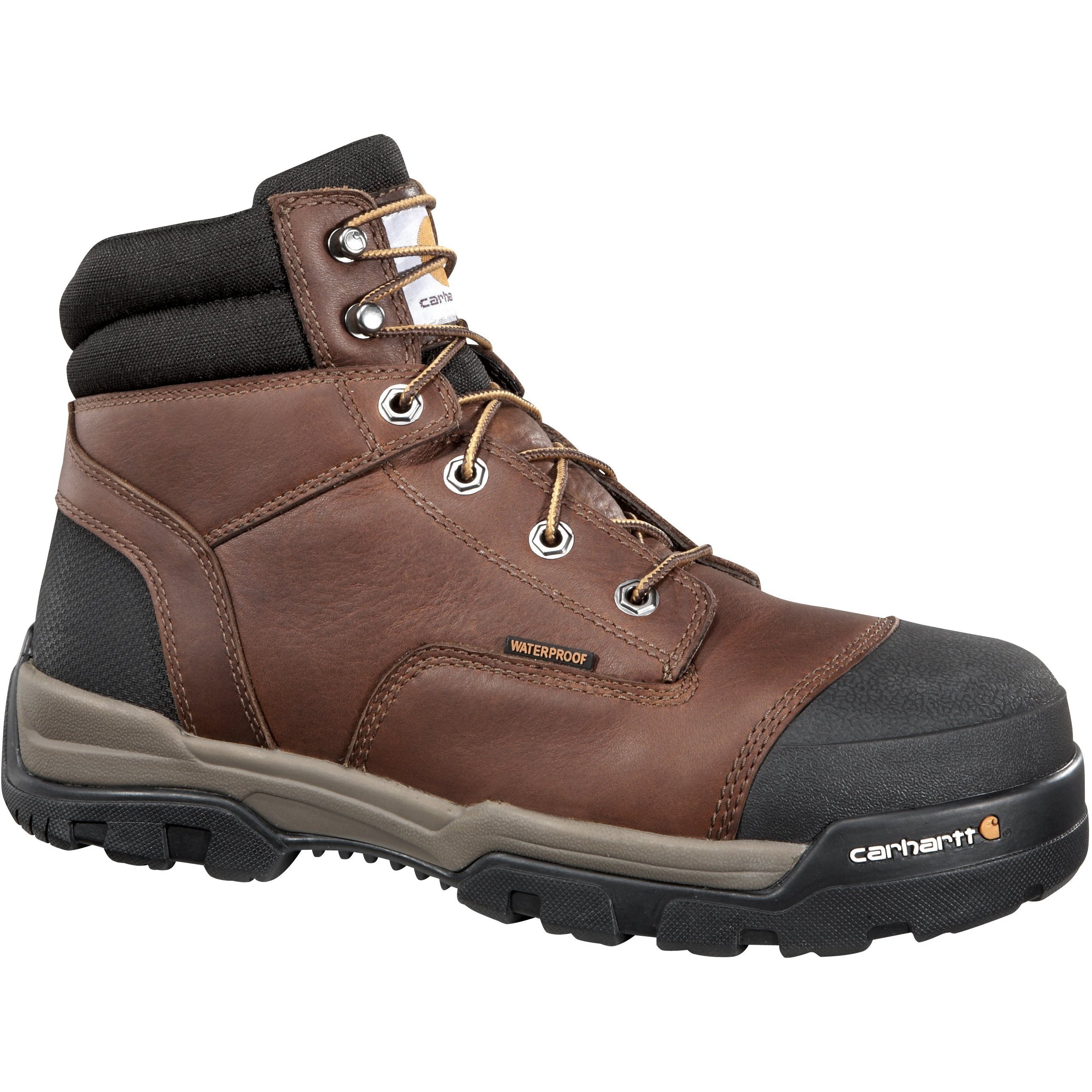 Carhartt Men's Ground Force 6" Comp Toe WP Work Boot - Brown - CME6355  - Overlook Boots