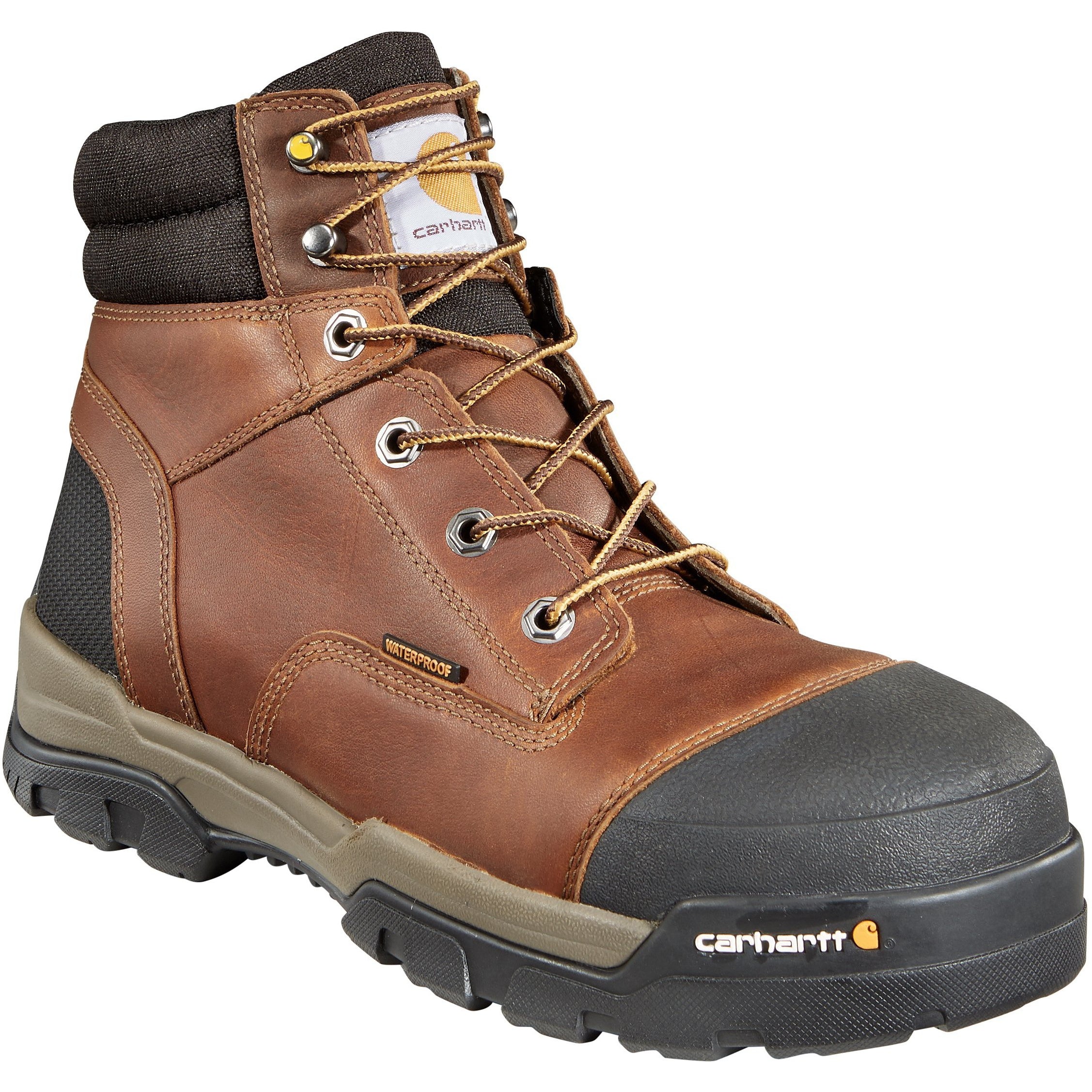 Carhartt Men's Ground Force 6" Comp Toe WP Work Boot - Brown - CME6355 8 / Medium / Brown - Overlook Boots